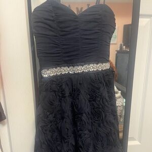 Navy Blue Trixxi Homecoming Prom Cocktail Dress